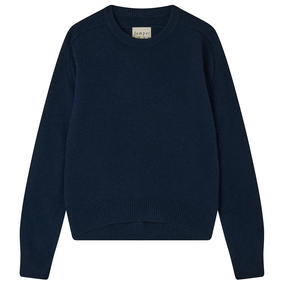 Jumper 1234 Oversize Crew Sweater in Navy