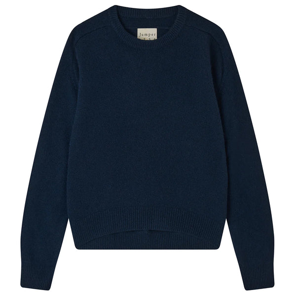 Jumper 1234 Oversize Crew Sweater in Navy