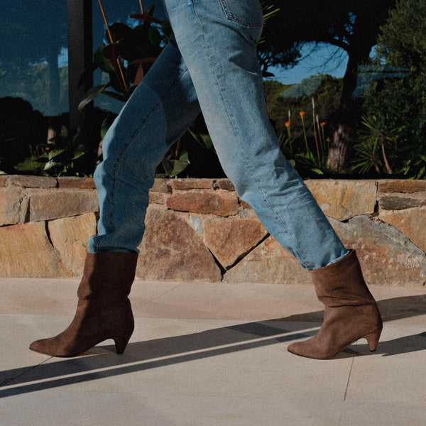 Anonymous Copenhagen Vully 50 Soft Calf Boot in Dark Taupe