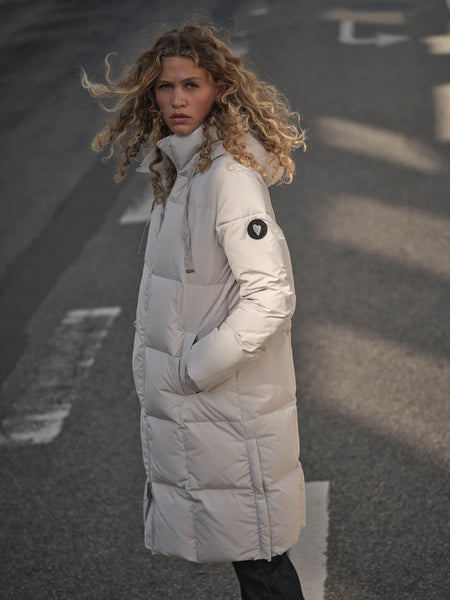 Mos Mosh Nova Square Down Coat in Glacier Grey