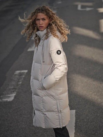 Mos Mosh Nova Square Down Coat in Glacier Grey