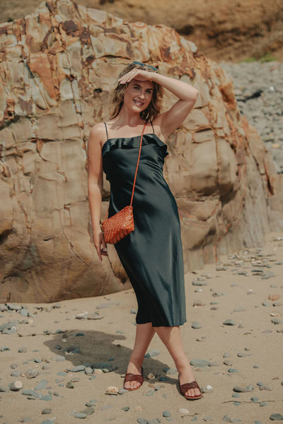 Ellyla Sia Crossbody Woven Bag in Tan