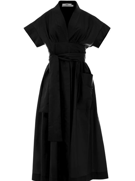 Devotion Twins Gimena Long Dress in College Black