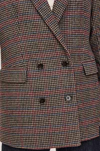 Rails Jac Jacket in Oxford Plum