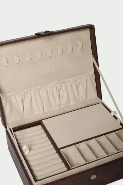 Tutti Coast Large Jewellery Box in Brown