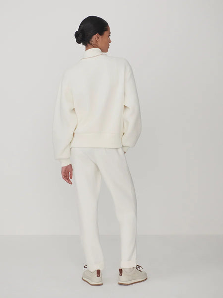 Varley Klaudia Fleece Jacket in Egret
