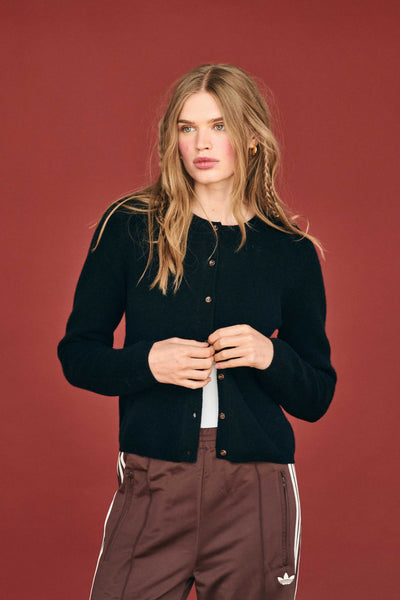 Jumper 1234 Stretch Cardigan in Black