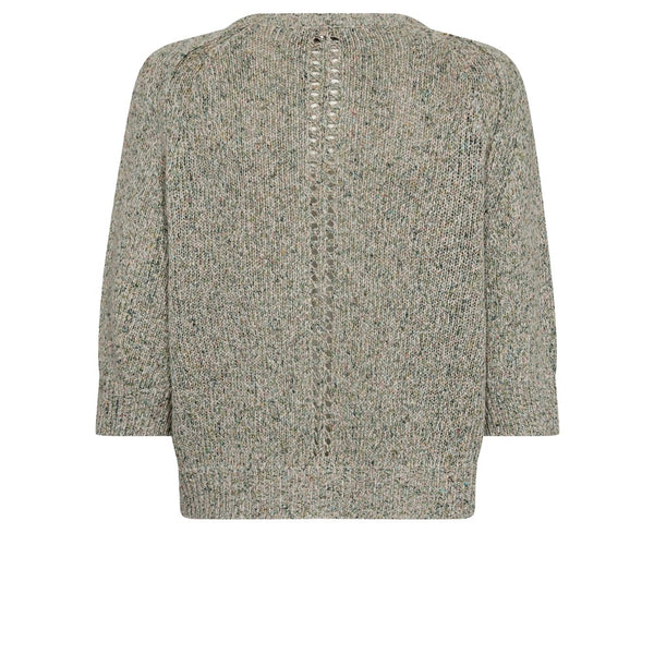 Mos Mosh Lizet Camelot Knit Cardigan in Turf Green
