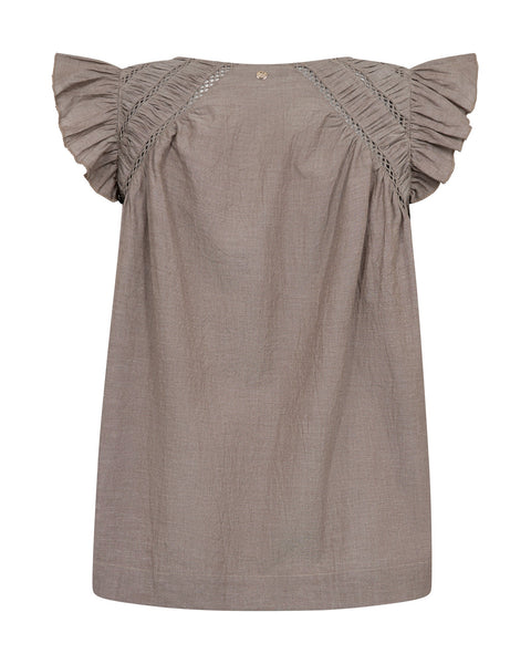 Mos Mosh Woda Izha Blouse in Chocolate Chip