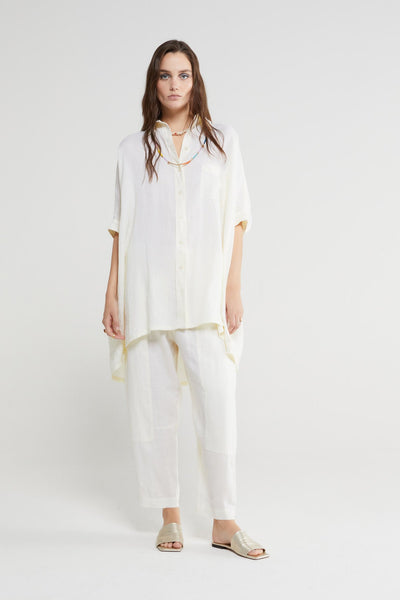 Ottod'Ame Trouser in Off White DP9505