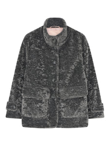 Gustav Maddy Fake Fur Coat in Chocolate