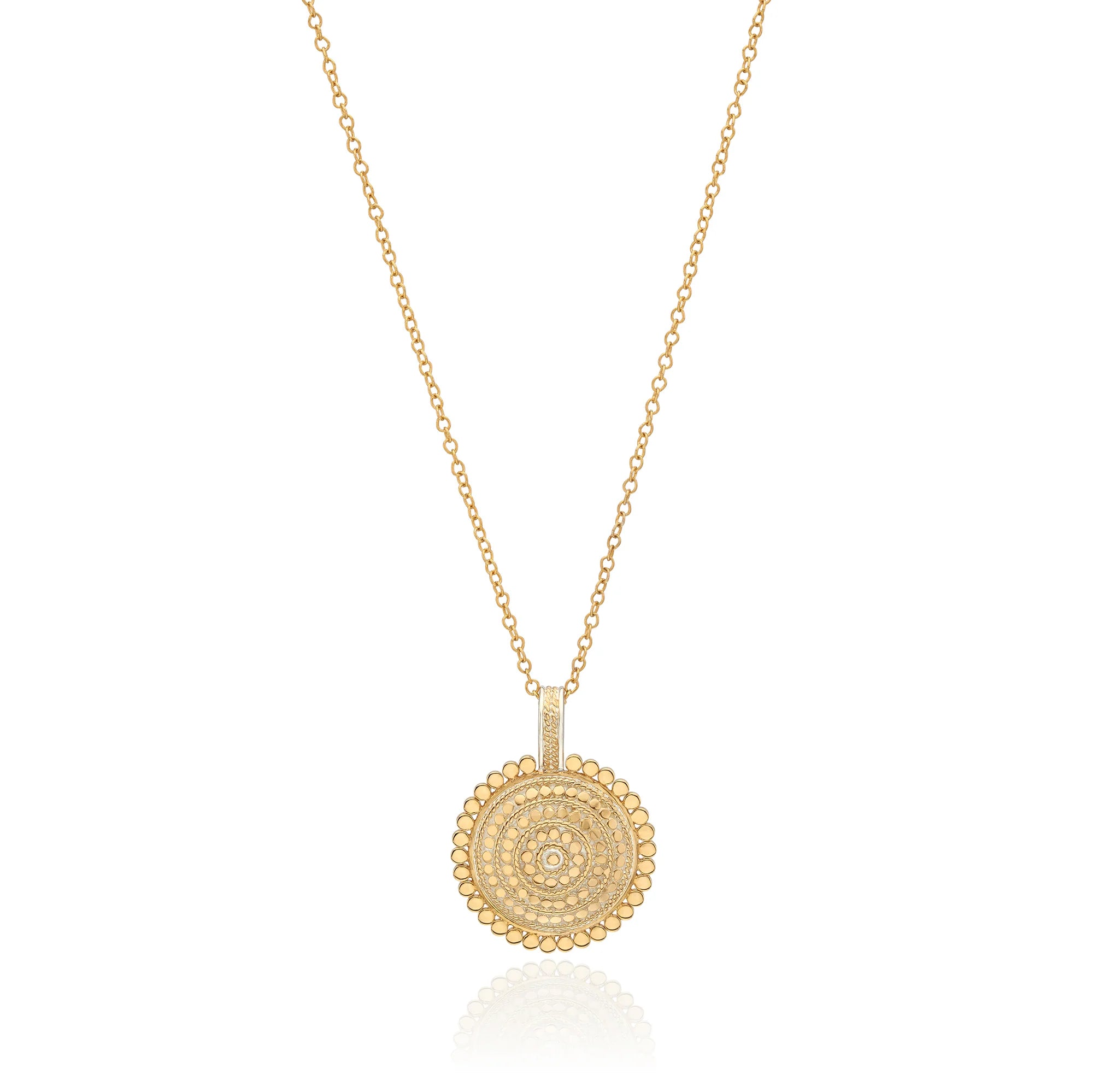 Anna Beck Sundara Scallop Disc Necklace NK10849 GLD