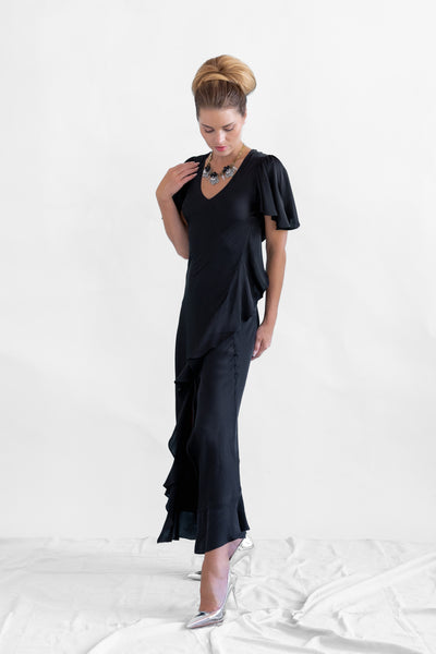 Silk95Five Arizona Silk Dress in Black