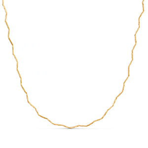 Orelia fine Wave chain Necklace gold