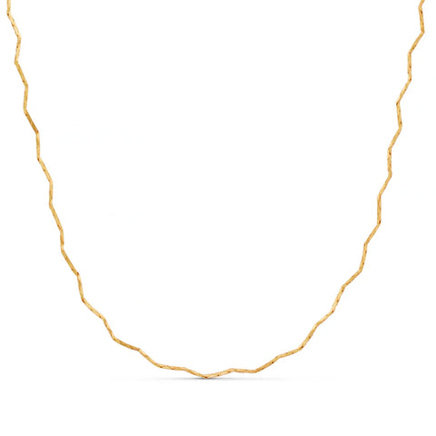 Orelia Fine Wave Chain Necklace in Gold ORE29022