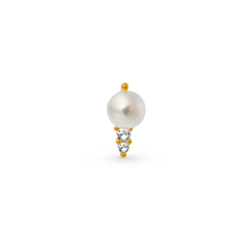 Orelia Pearl Crystal Barbell