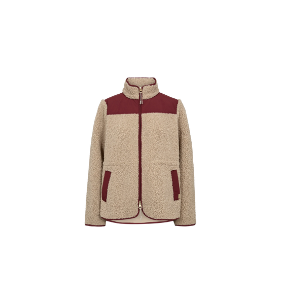 Mos Mosh Elisa Eli Teddy Jacket in Cabernet