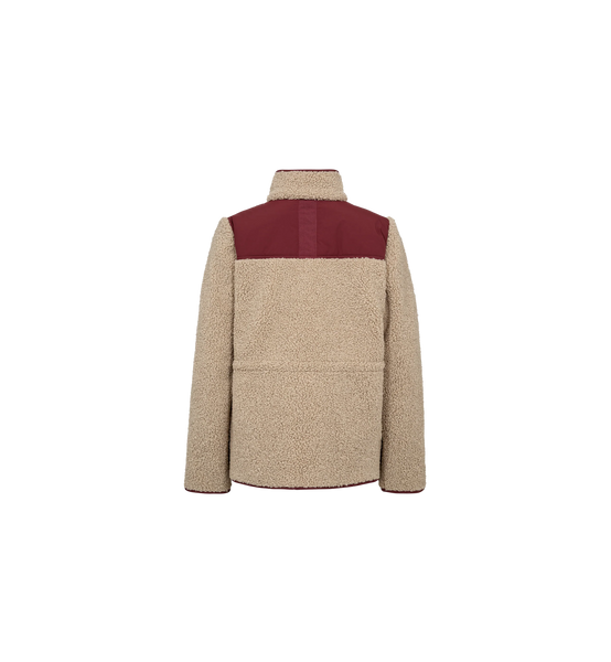 Mos Mosh Elisa Eli Teddy Jacket in Cabernet