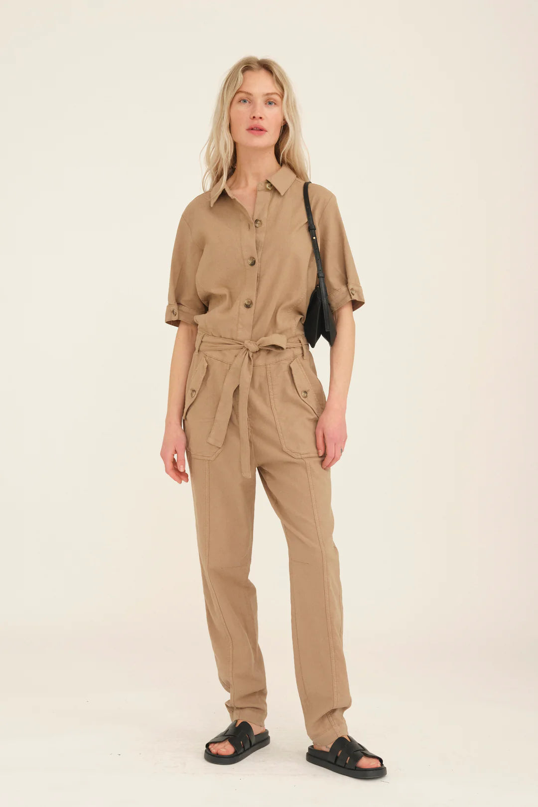 Pieszak Jill Jumpsuit in Lead Brown