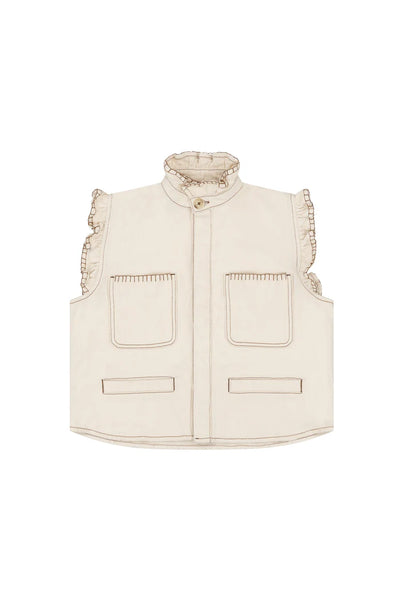 Seventy + Mochi Pablo Waistcoat in Ecru