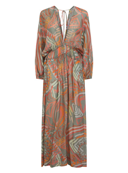 Pranella Cortina Solstice Coral Kaftan