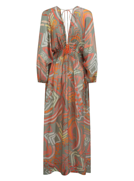 Pranella Cortina Solstice Coral Kaftan