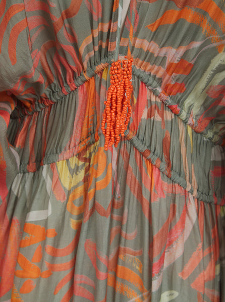Pranella Cortina Solstice Coral Kaftan
