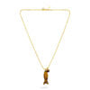 Talis Chains Happy Fish Pendant Necklace - Tiger's Eye