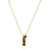 Talis Chains Happy Fish Pendant Necklace - Tiger's Eye