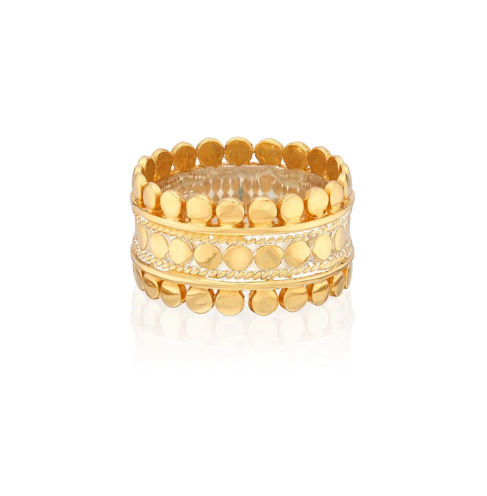 Anna Beck Asha Scallop Band Ring RG10587 GLD