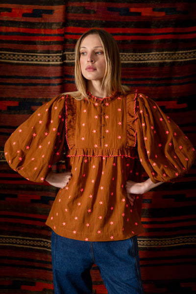 Bonté Rosa Top in Ginger Neon