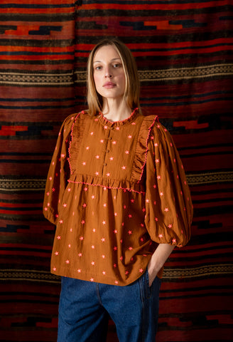 Bonté Rosa Top in Ginger Neon