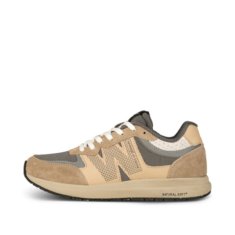 Woden Rigmore Reflective Trainer in Silver Mink