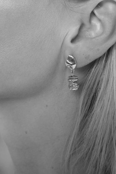 Tutti Row Earrings in Silver