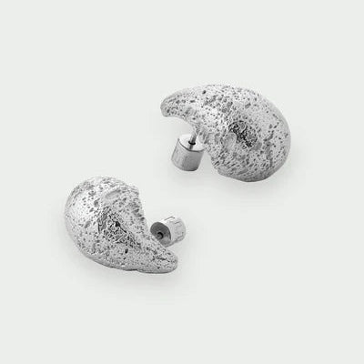 Tutti Small Dome Earrings in Silver