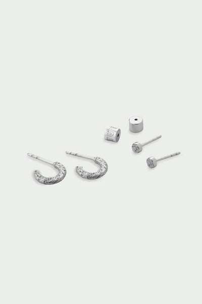Tutti Quest Earring Set in Silver