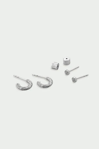 Tutti Quest Earring Set in Silver