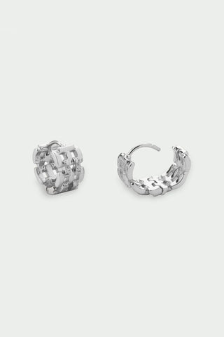 Tutti Linear Earrings in Silver