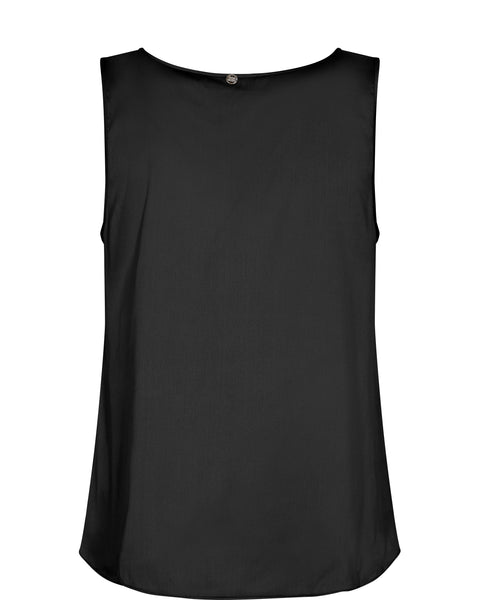 Mos Mosh Astrid Silk Tank Top in Black