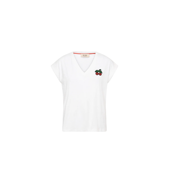 Mos Mosh Silao V-SS Tee in White