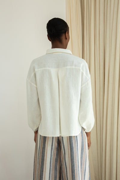 Beaumont Organic Amanda-May Shirt in Off White