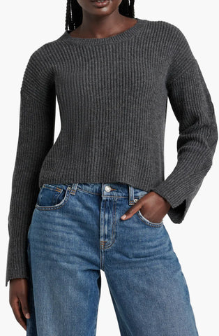 Splendid Elliana Sweater in Heather Shadow