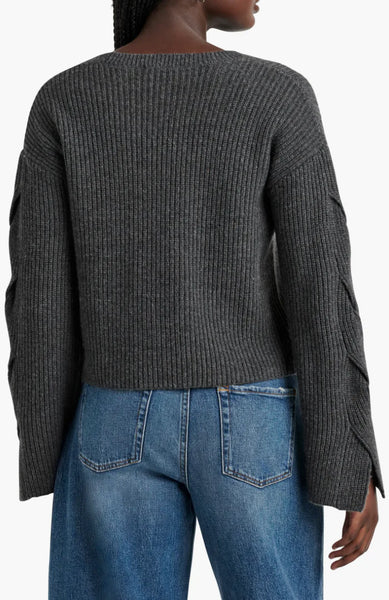 Splendid Elliana Sweater in Heather Shadow