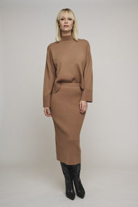 Rino & Pelle Britt Turtleneck Sweater in Twig