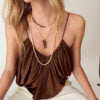 Talis Chains Happy Fish Pendant Necklace - Tiger's Eye