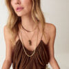 Talis Chains Happy Fish Pendant Necklace - Tiger's Eye