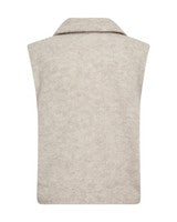 Mos Mosh Thora Highneck SL Knit in Feather Grey