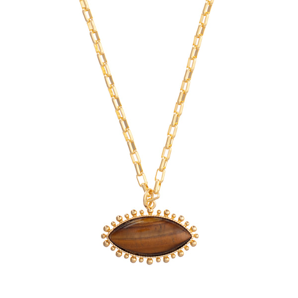 Talis Chains Tigers Eye Pendant Necklace