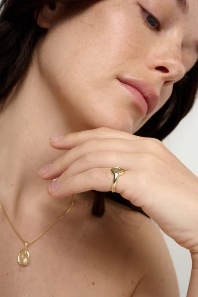 Tutti & Co Aster Pinky Ring in Gold