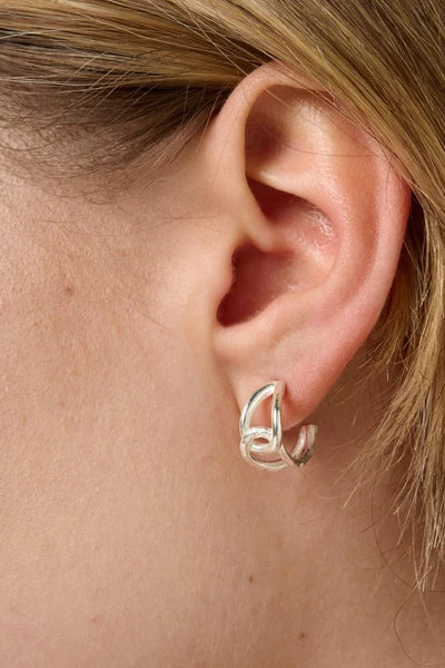 Tutti & Co Alder Earrings in Silver